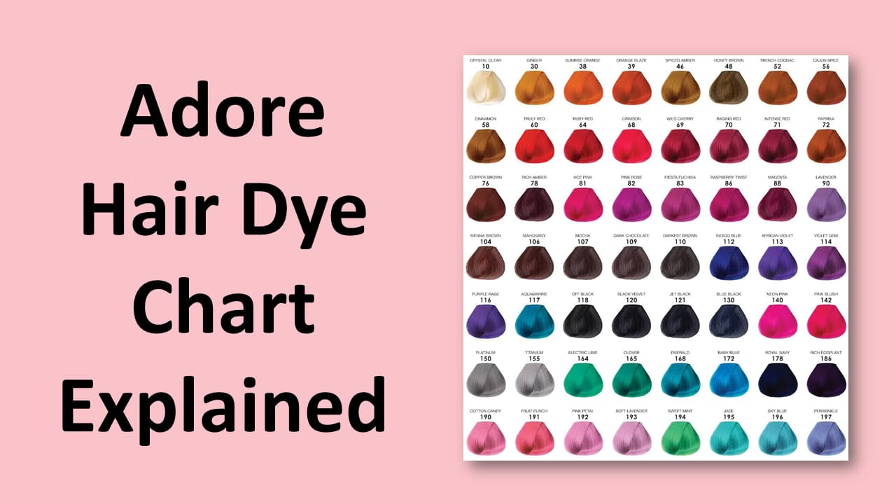 Adore Hair Dye Chart Explained: Find Your Perfect Hair Color Adore Hair Dye Chart Explained
