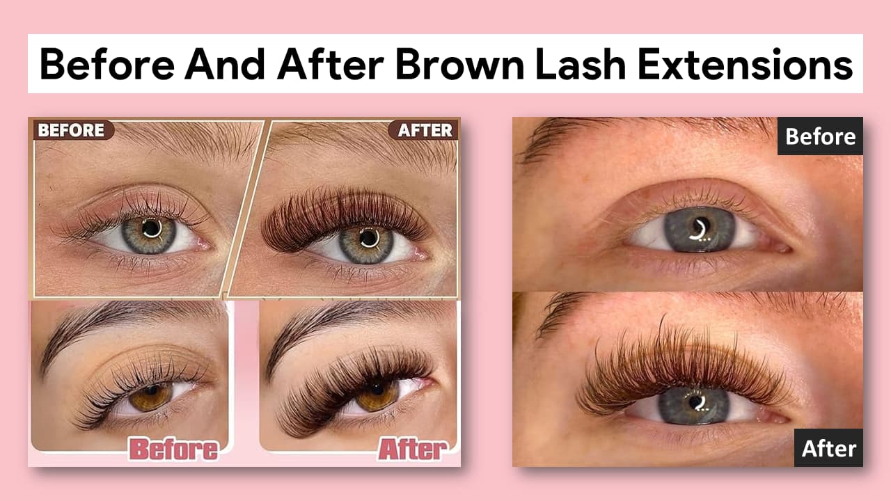 Before And After Brown Lash Extensions Before And After Brown Lash Extensions