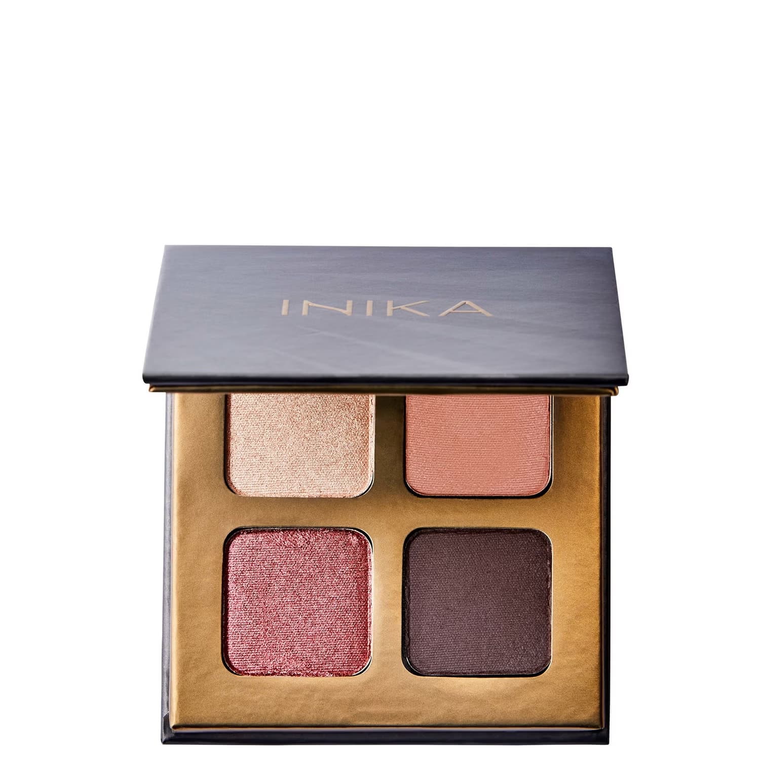 Best Vegan Mineral Makeup INIKA Organic Quad Eyeshadow Palette (Flowers)