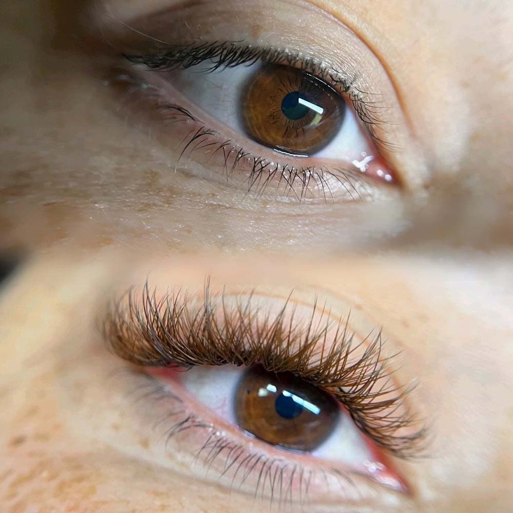 Before And After Brown Lash Extensions brown-eyes-and-brown-lash-extensions
