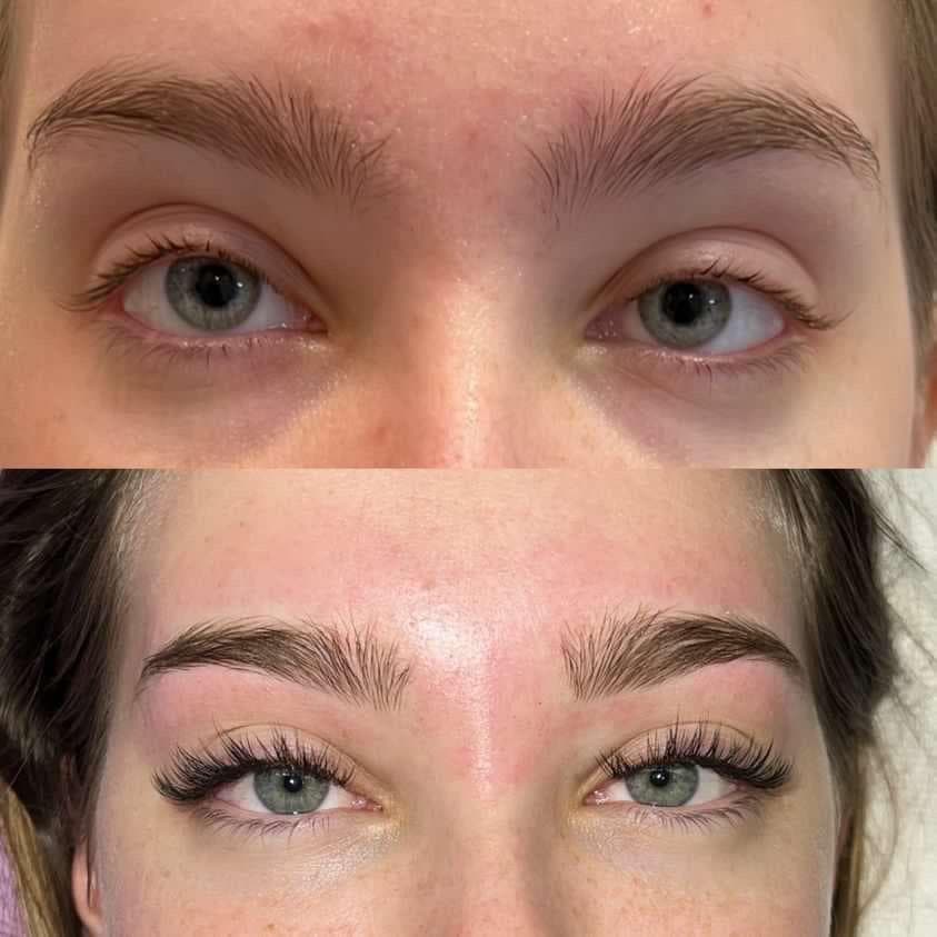 Before And After Brown Lash Extensions brown-lashes-extensions