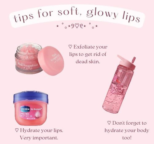 how to get soft glowy lips