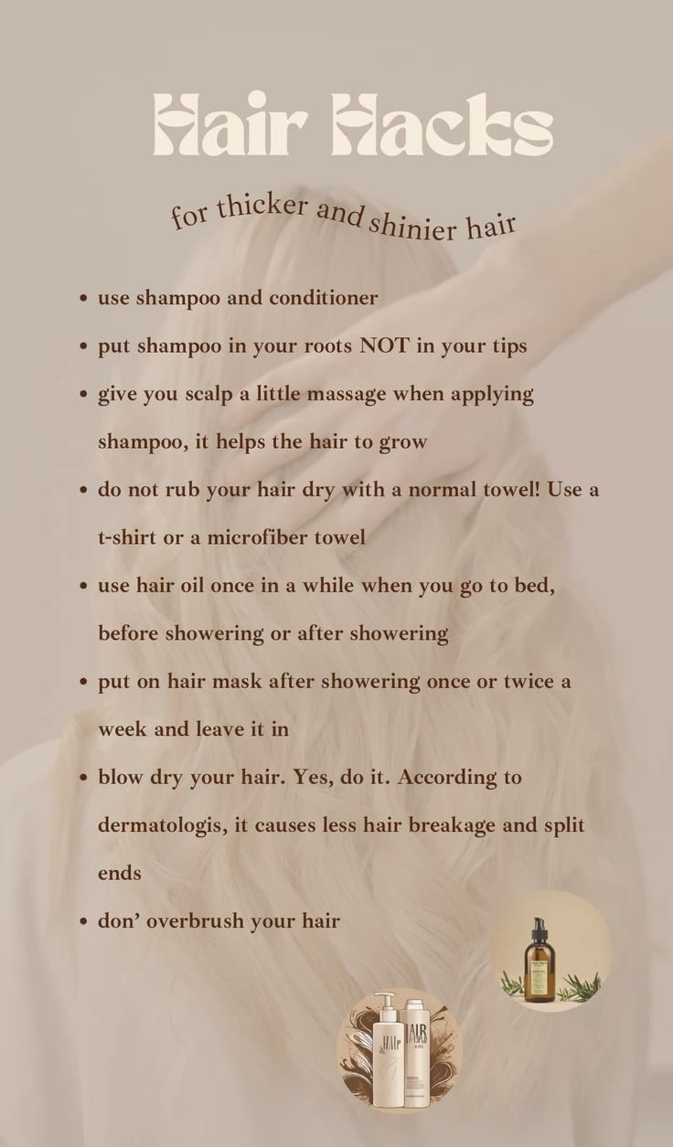 Hair Hacks For Thick And Shiny Hairs