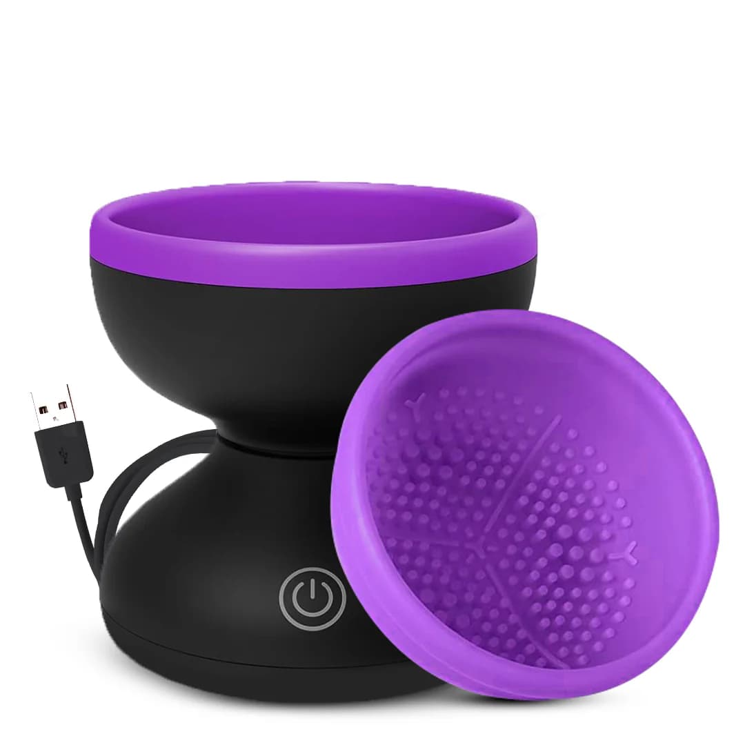 Top 9 Automatic Makeup Brush Cleaner For Spotless Brushes Gleva Cosmetics Electric Makeup Brush Cleaner Machine