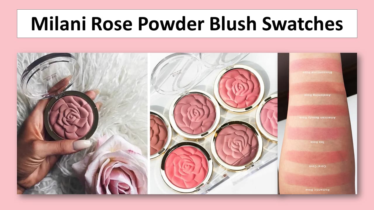 Milani Rose Powder Blush Swatches