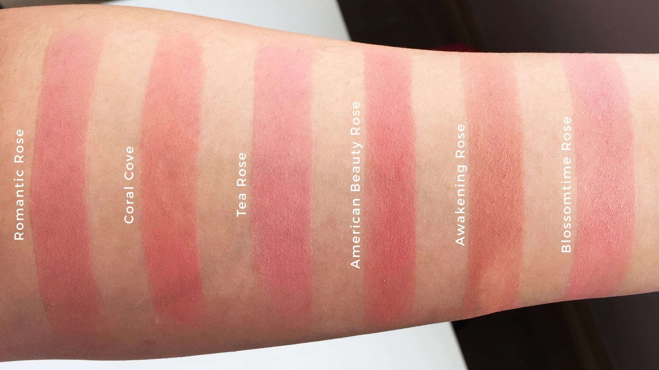 Milani Rose Powder Blush Swatches (Full Collection Review) milani rose powder blush swatch