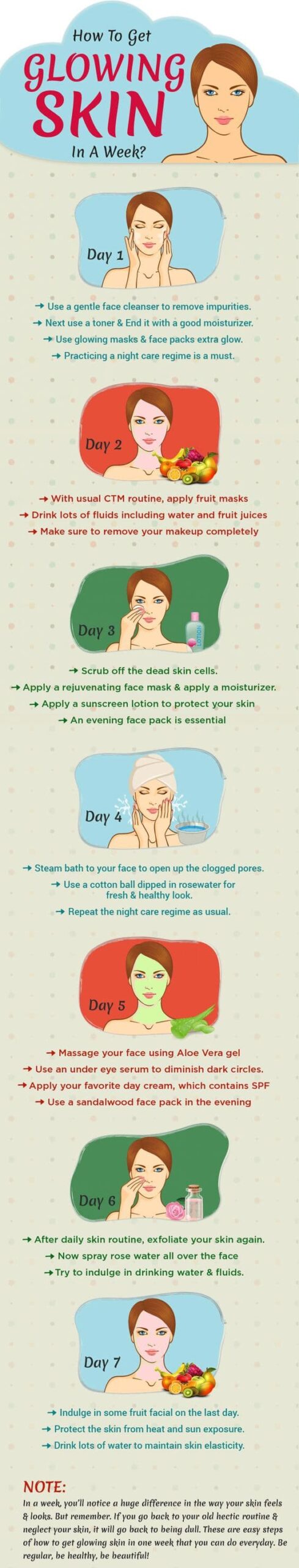 How To Get Glowing Skin In A Week