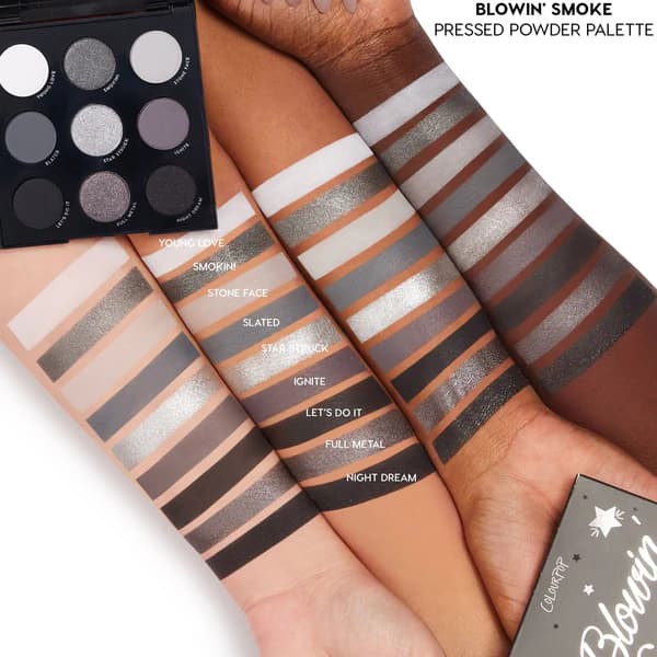 9 Best Goth Eyeshadow Palettes That Redditors Swear By Colourpop Blowin Smoke Eyeshadow Palette Swatches