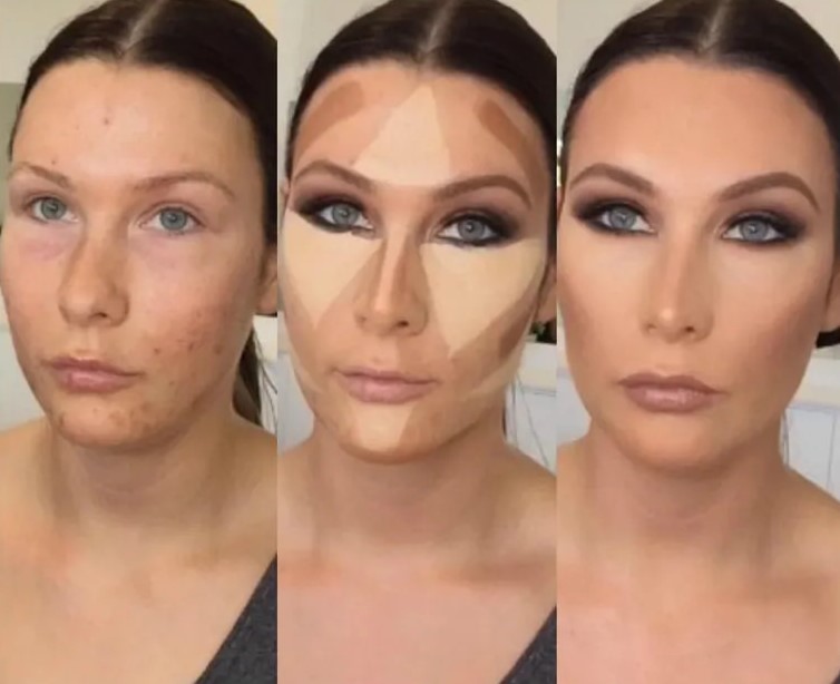 Contouring Before After: How It Completely Changes Your Face before after contouring