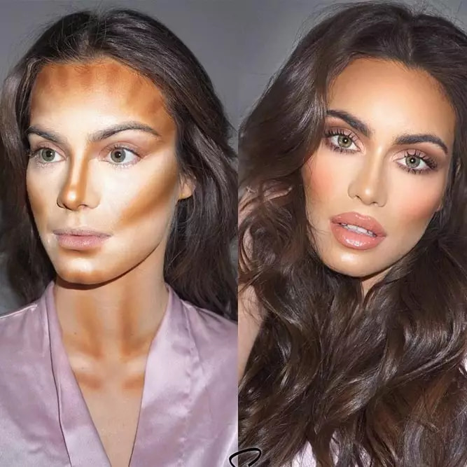 Contouring Before After: How It Completely Changes Your Face before and after contour pictures
