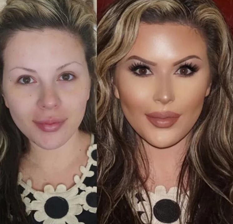 Contouring Before After: How It Completely Changes Your Face before and after contouring