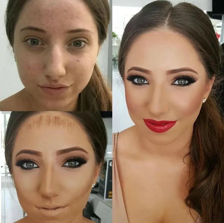 Contouring Before After: How It Completely Changes Your Face before and after makeup contour
