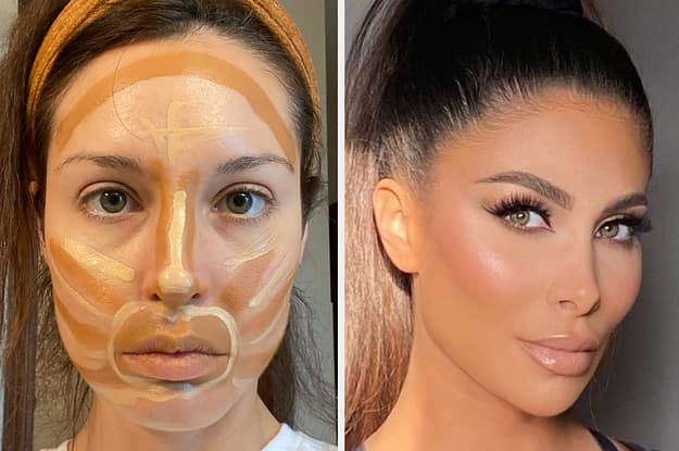 Contouring Before After: How It Completely Changes Your Face cheek contour before and after