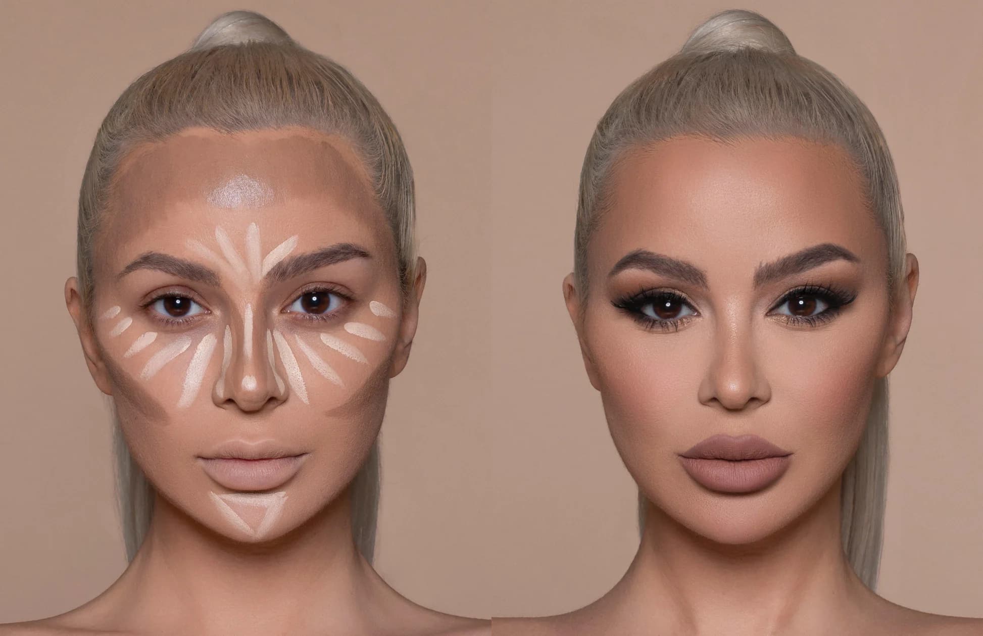 Contouring Before After: How It Completely Changes Your Face face contouring before and after pictures