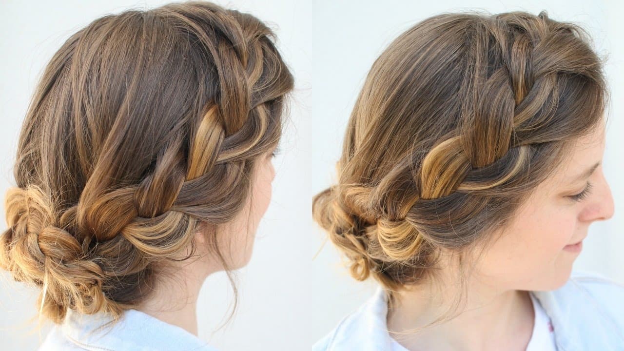 twist braided updo