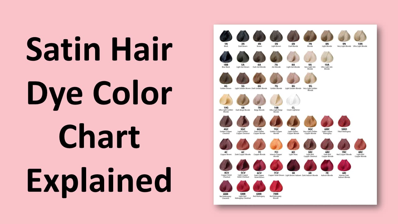 satin hair dye color chart explained