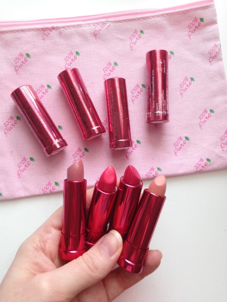 7 Best Lipsticks Without Titanium Dioxide 100% Pure Fruit Pigmented Pomegranate Oil Moisturizing Lipstick