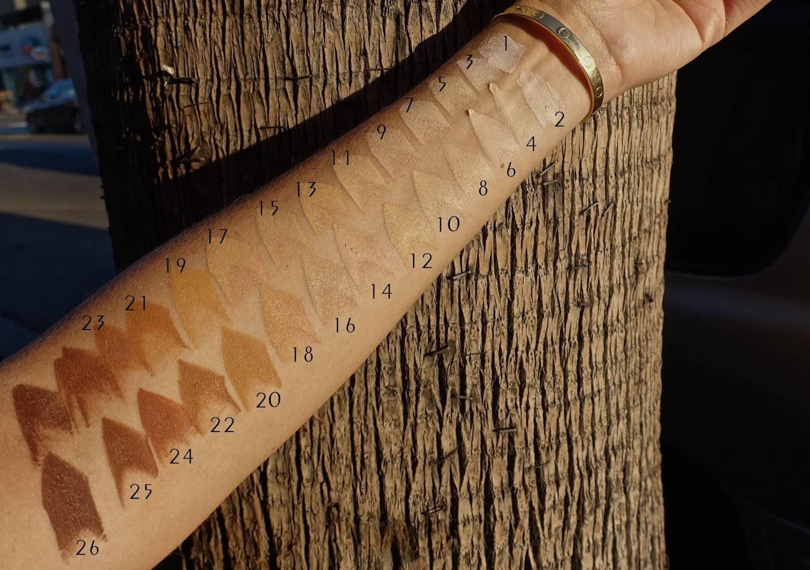 hourglass vanish stick foundation swatches​