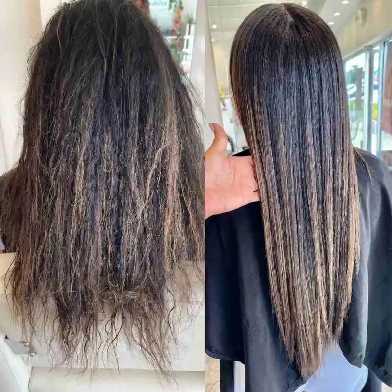 Brazilian Blowout Before And After