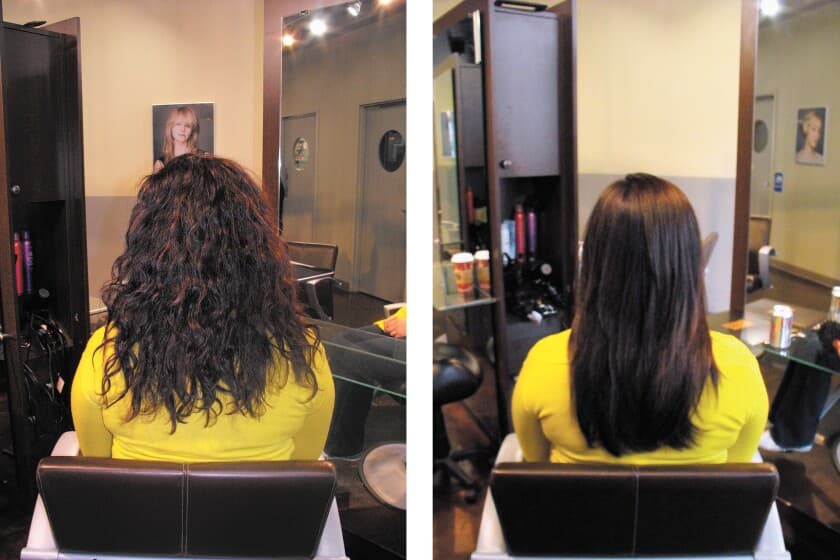 brazilian blowout hair before and after​