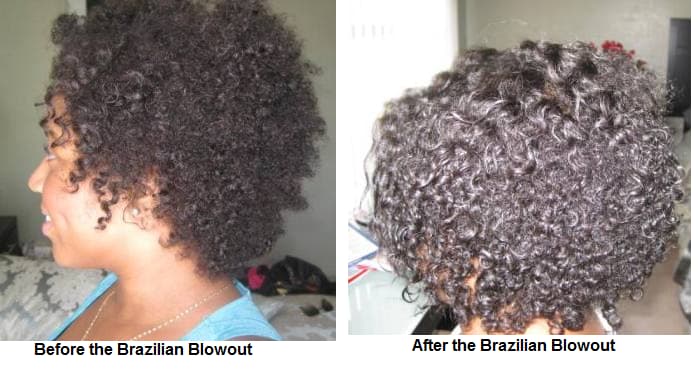 Brazilian Blowout Before And After brazilian blowout in curly hair