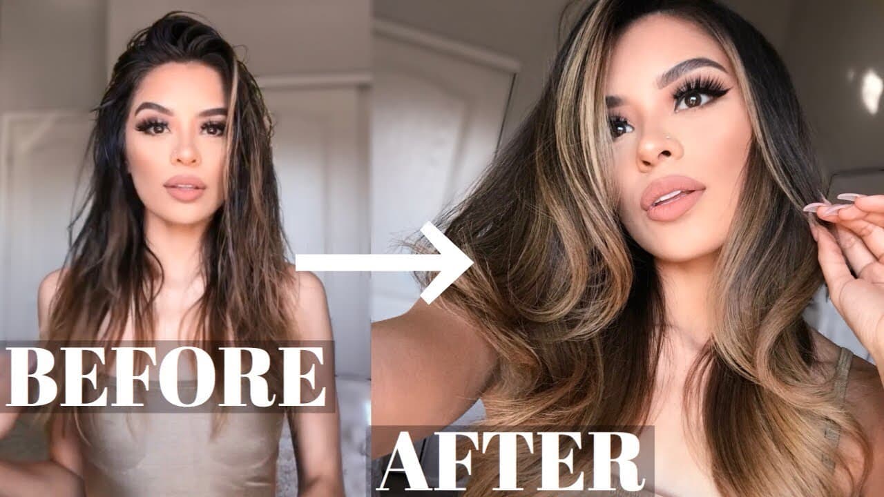 Hair Blowout Before And After Pictures hair blow dry before after results