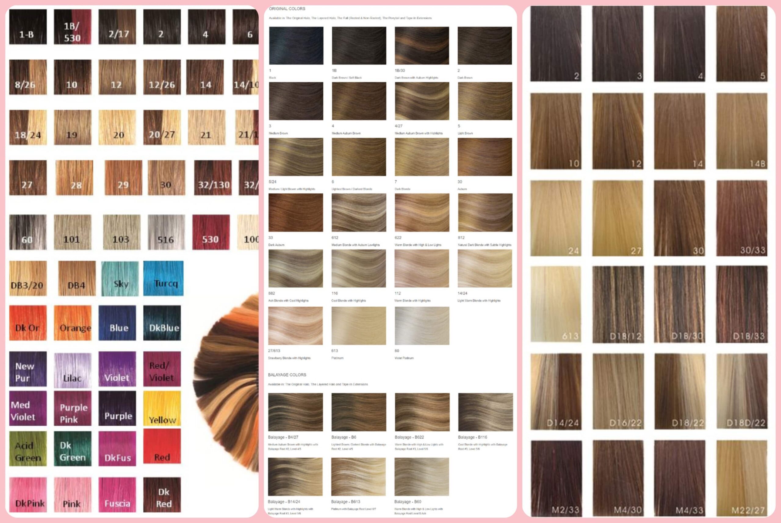 Hair Extension Color Chart Explained In Detail black hair extensions color chart