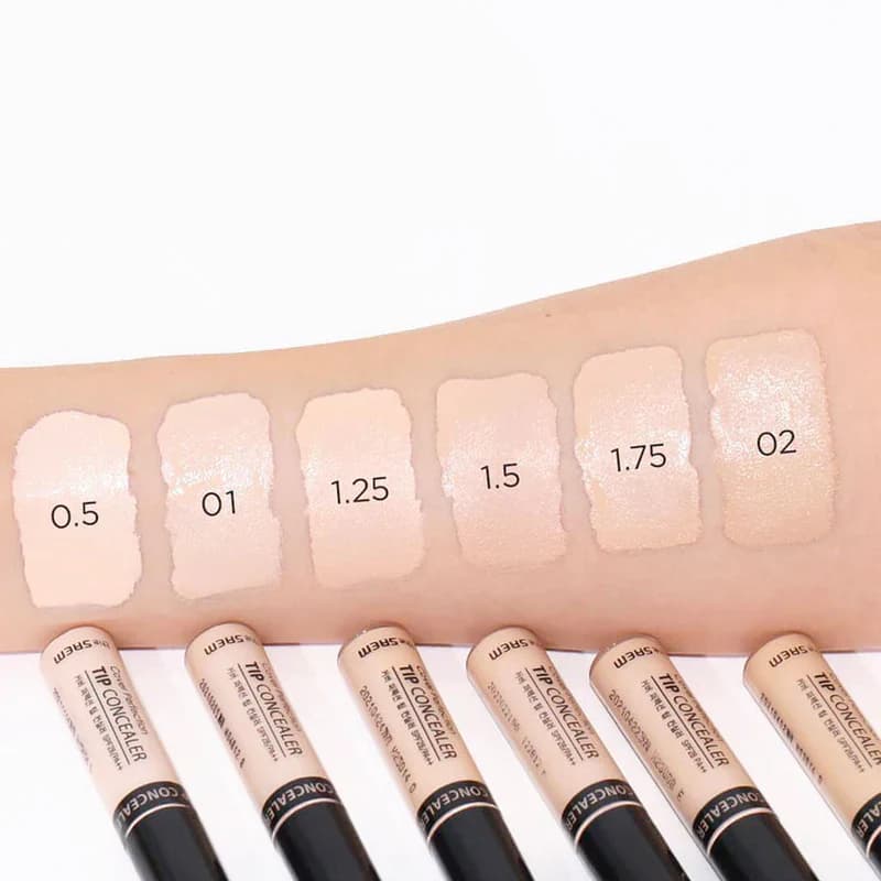 The Saem Concealer Swatches And Review the saem cover perfection tip concealer ingredients