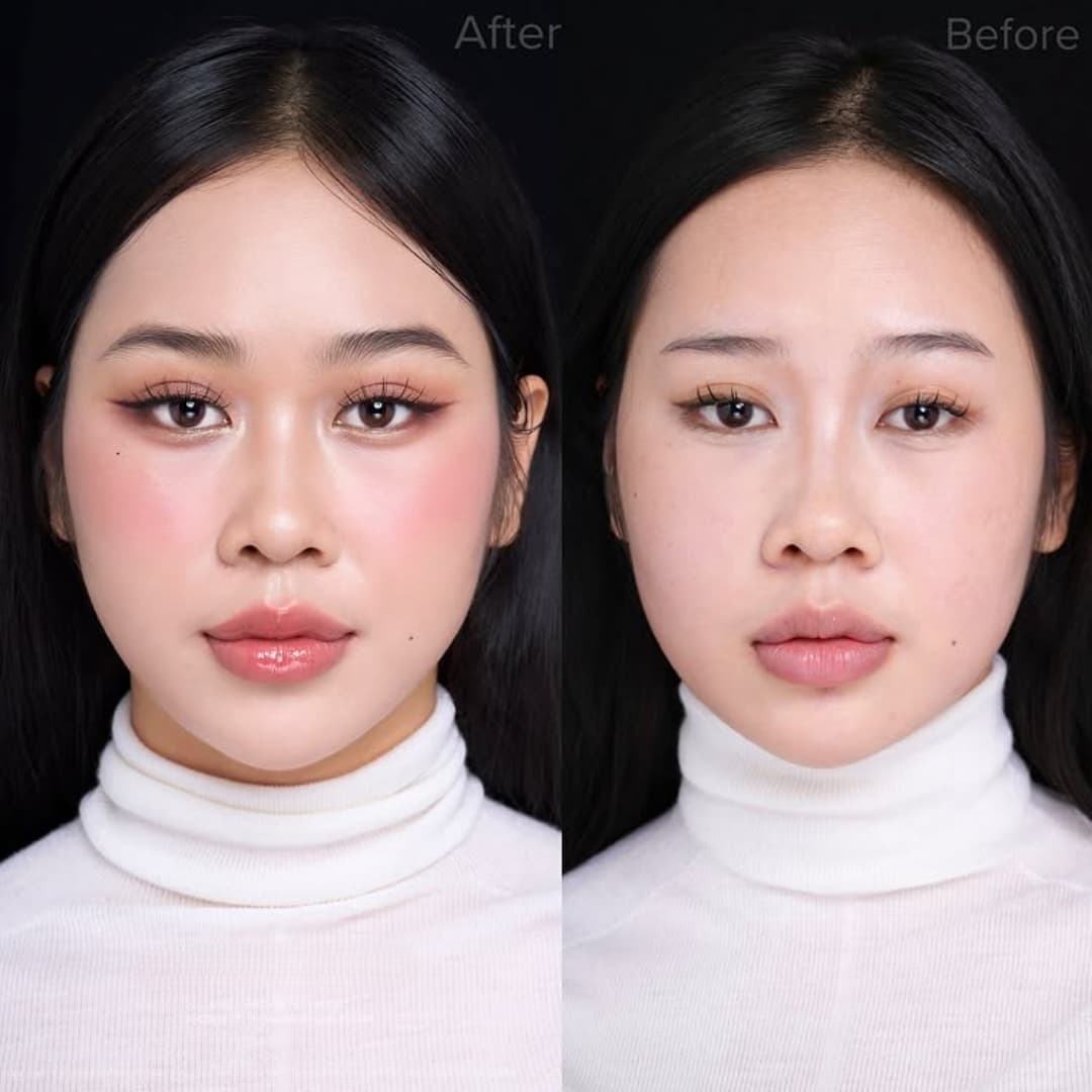 before after makeup korean​ images