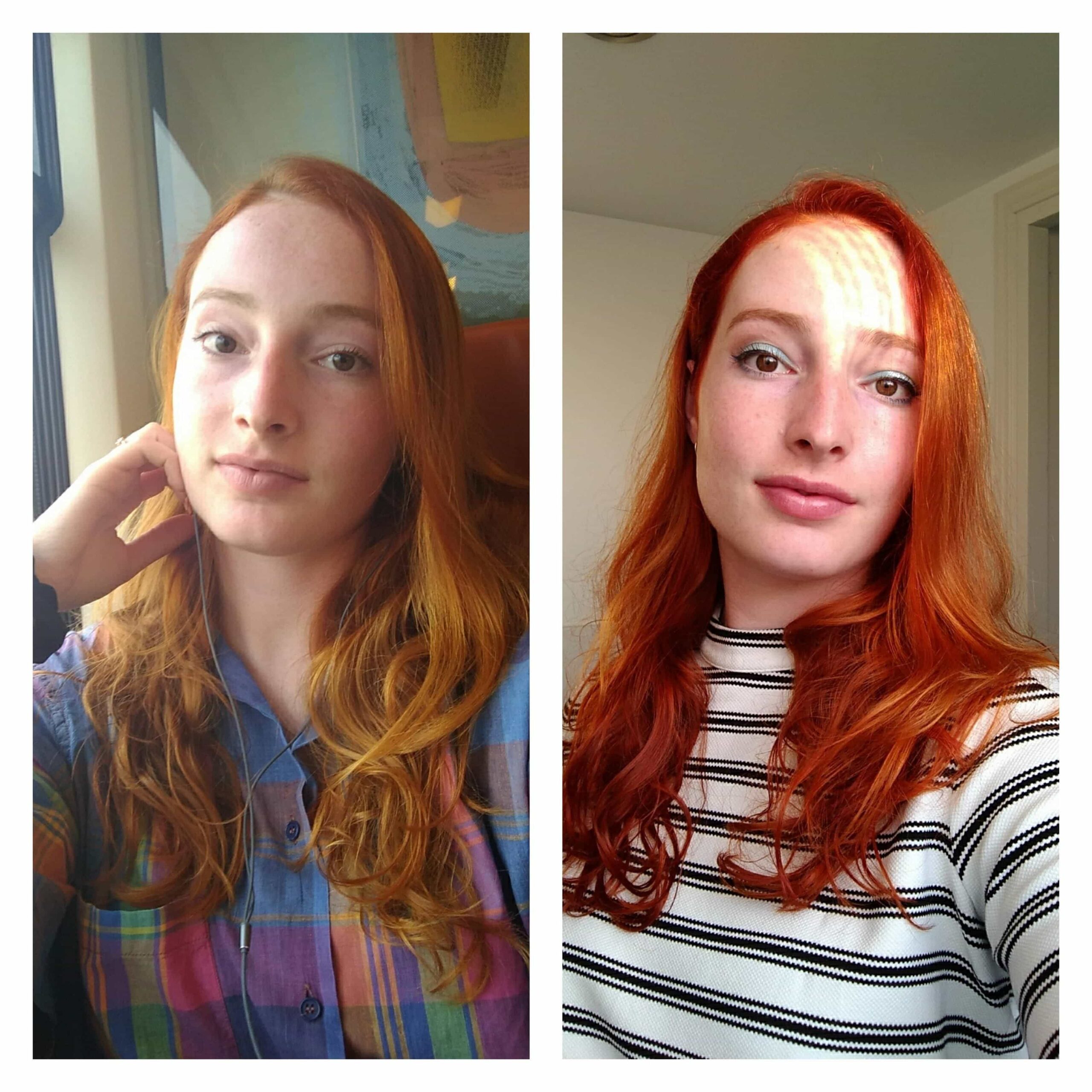 henna hair dye colors before and after​