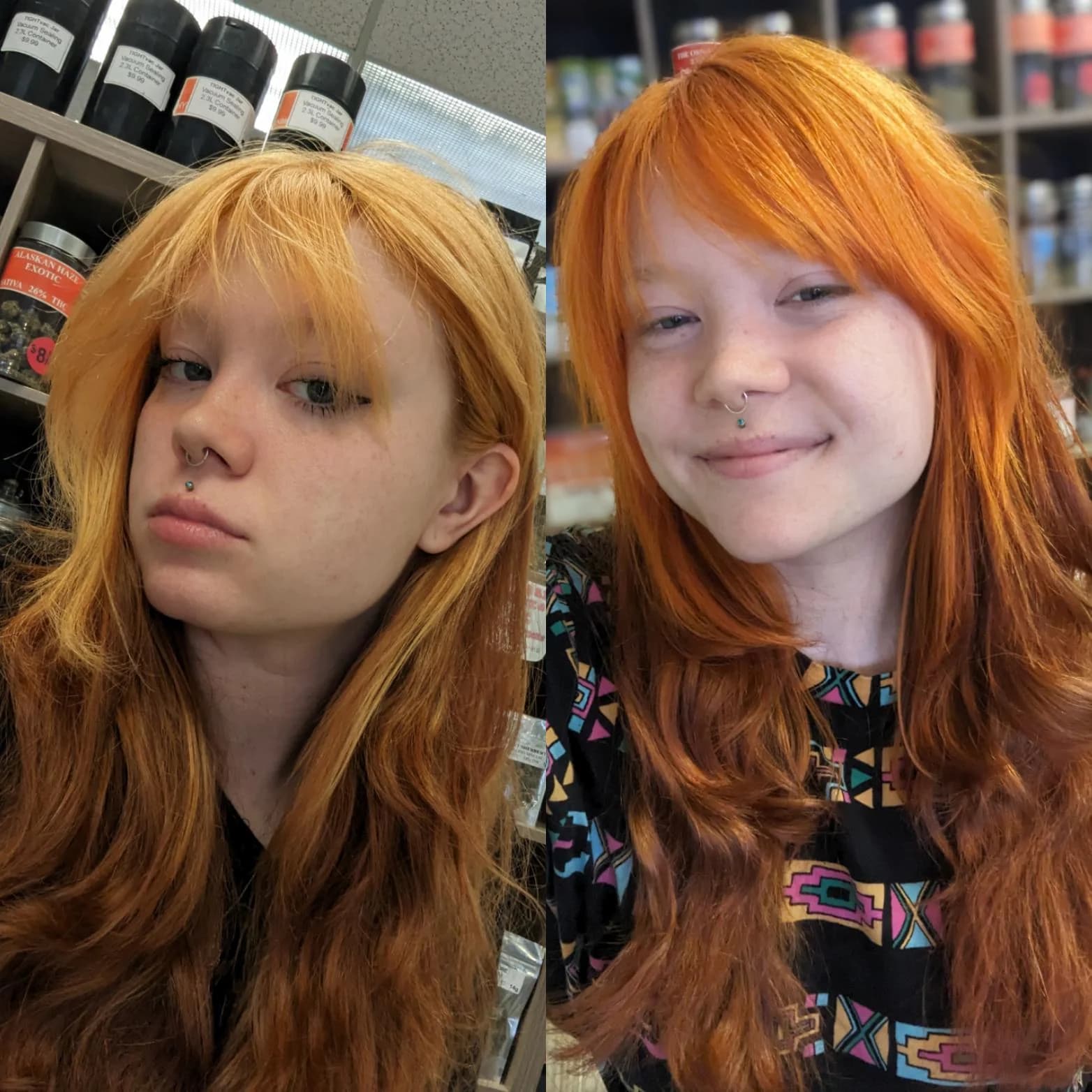 lush henna hair dye before and after​