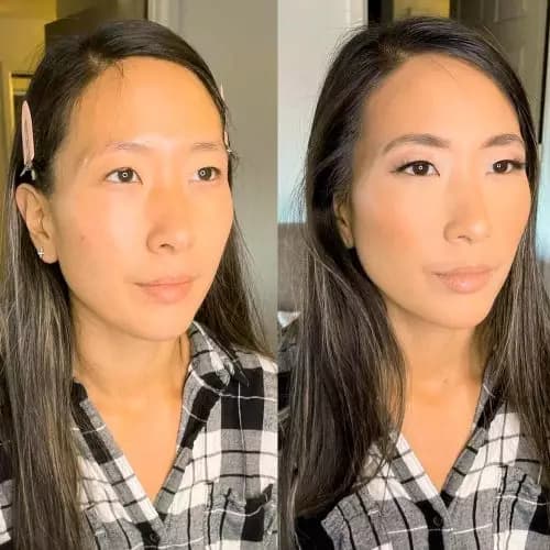 makeup before and after korean​ pics