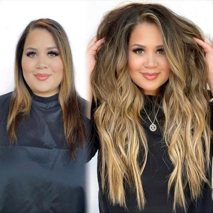 Before And After Hair Extensions For Thin Hair On Top Pictures 20 Inch Hair Extensions Before And After