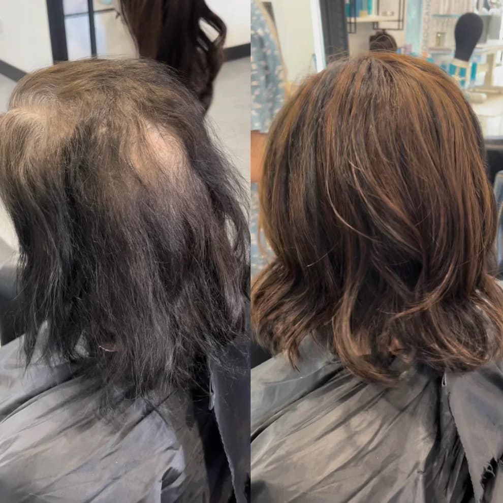 Before And After Hair Extensions For Thin Hair On Top Pictures Before and after hair extensions for thin hair on top woman