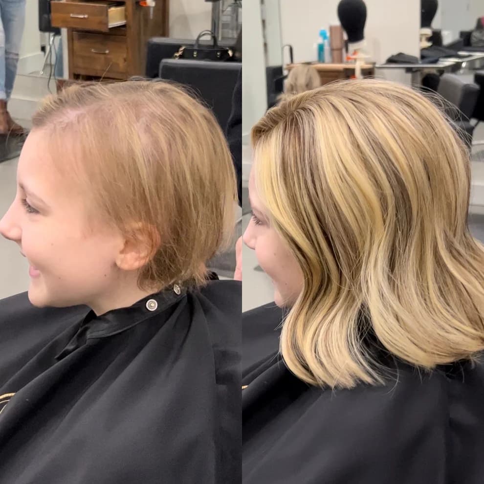 Before And After Hair Extensions For Thin Hair On Top Pictures Before and after hair extensions for volume