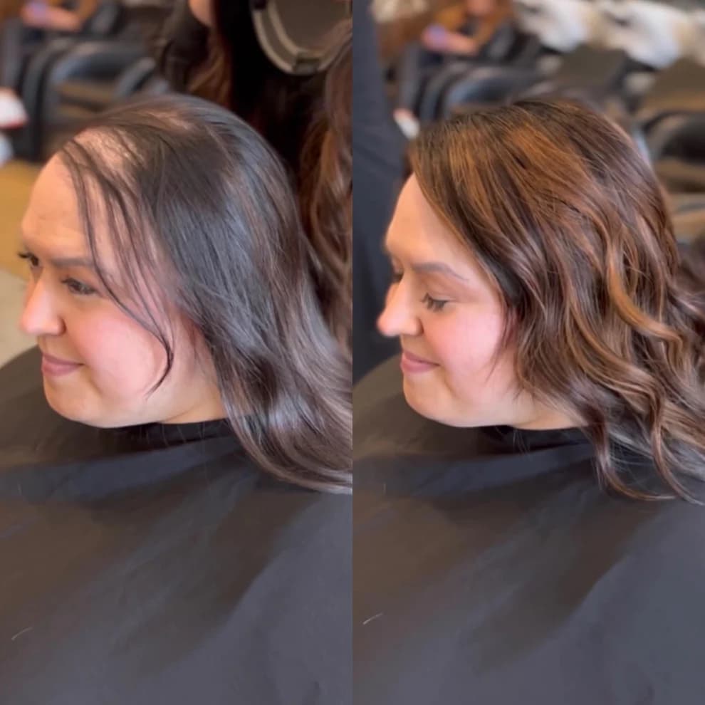 Before And After Hair Extensions For Thin Hair On Top Pictures Hair Extensions Before After photos