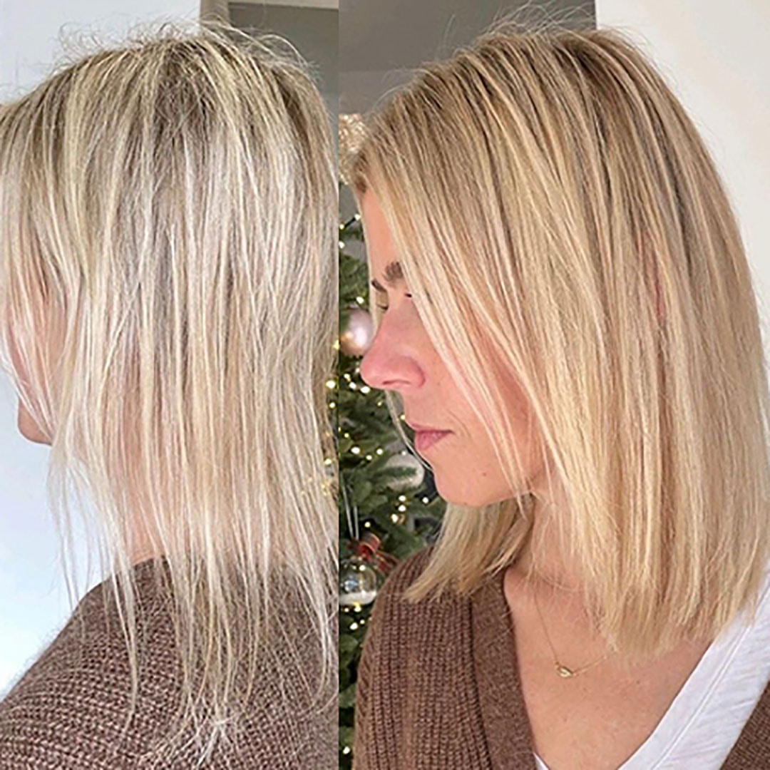 Before And After Hair Extensions For Thin Hair On Top Pictures Hair Extensions Before After results