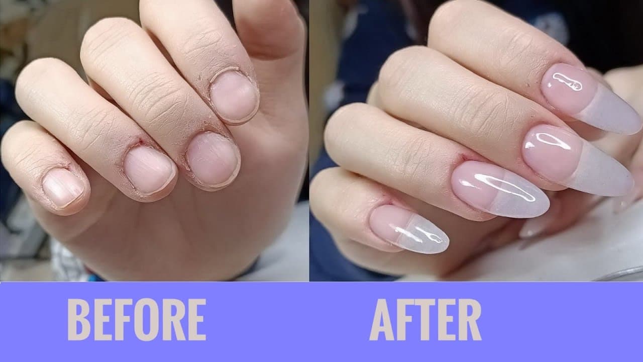 Builder Gel Nails Before And After Pictures builder gel nails before after pics