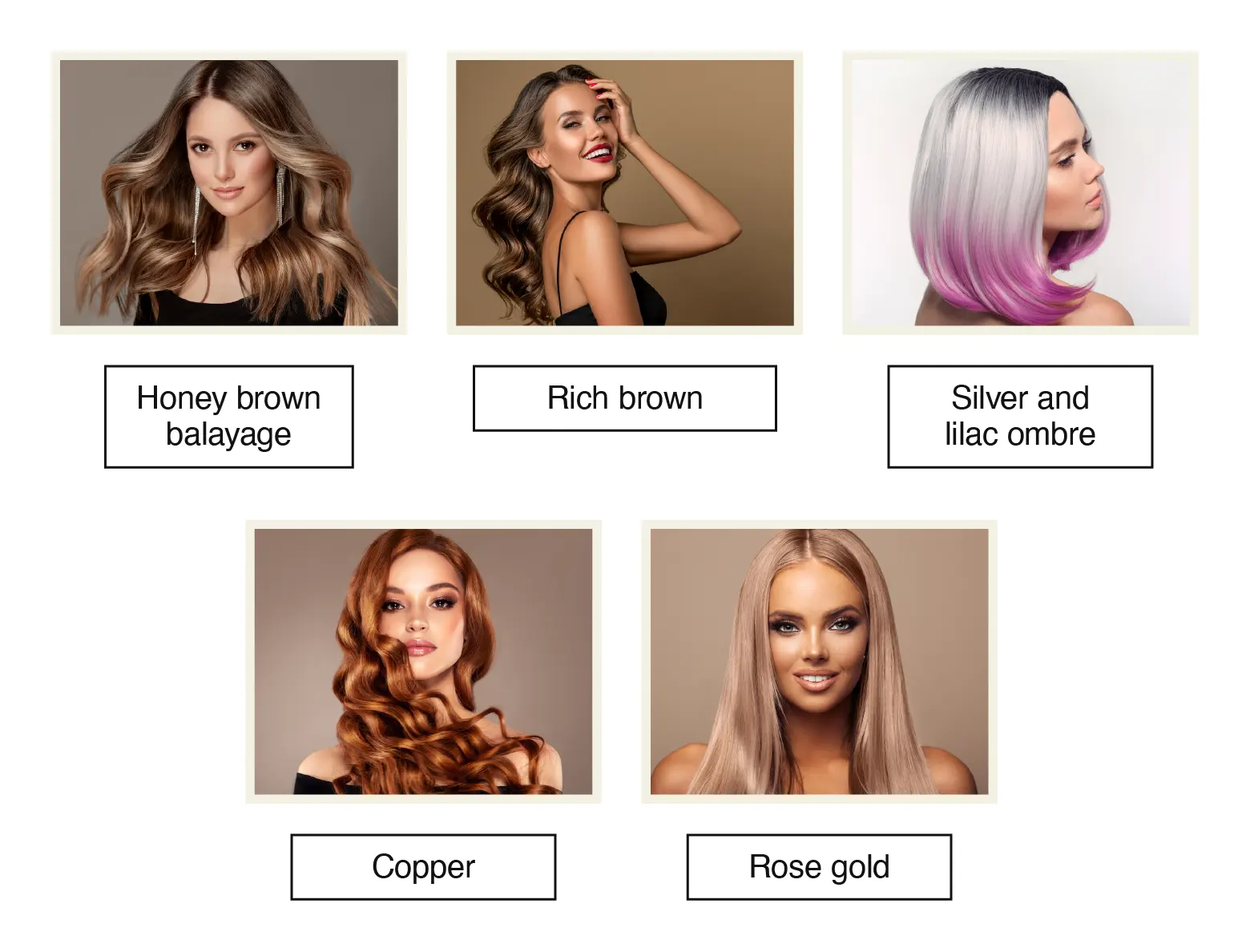 medium-skin- neutral skin tone hair color chart​