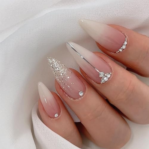 nail art with rhinestones design​ (2)