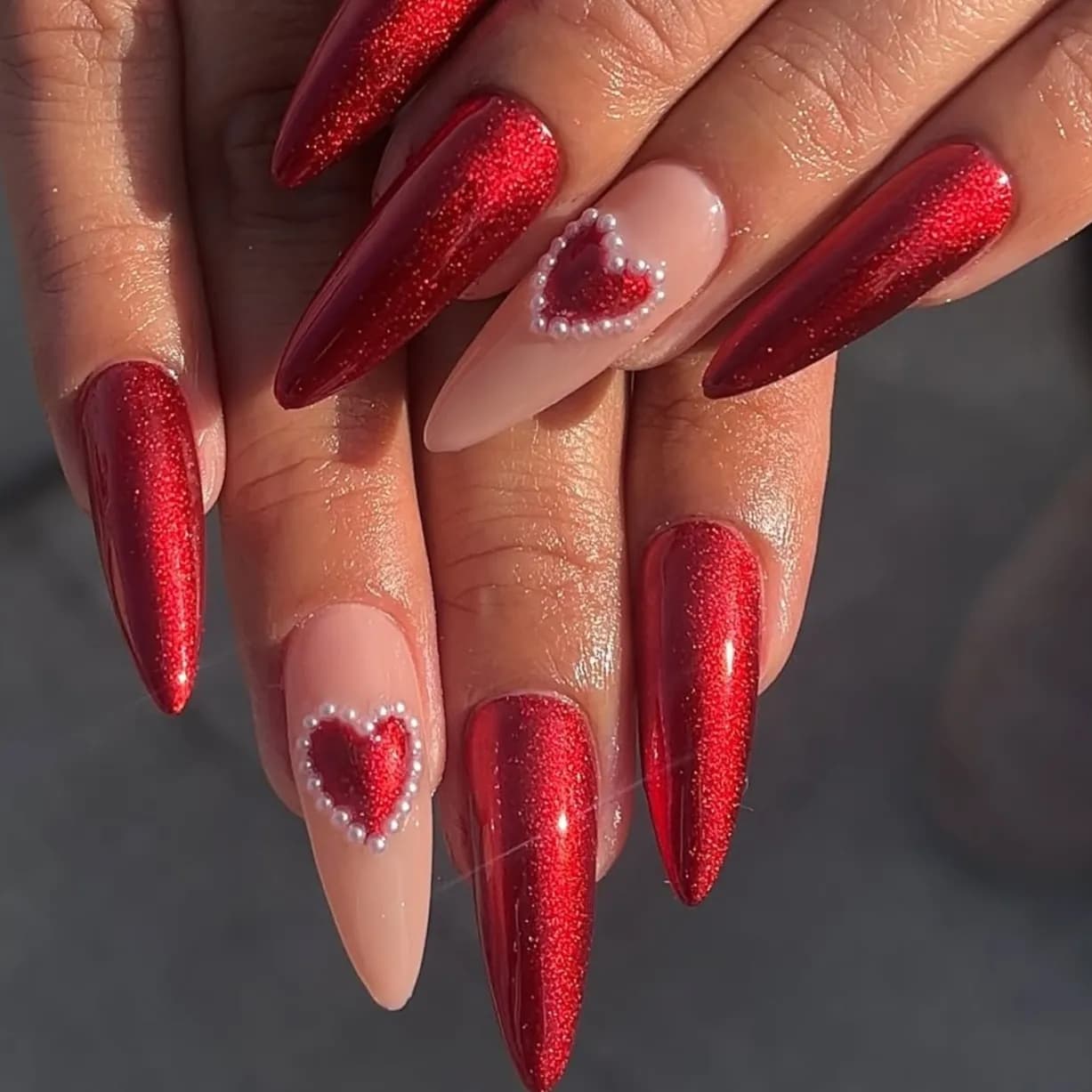 nail art with rhinestones design​ (3)
