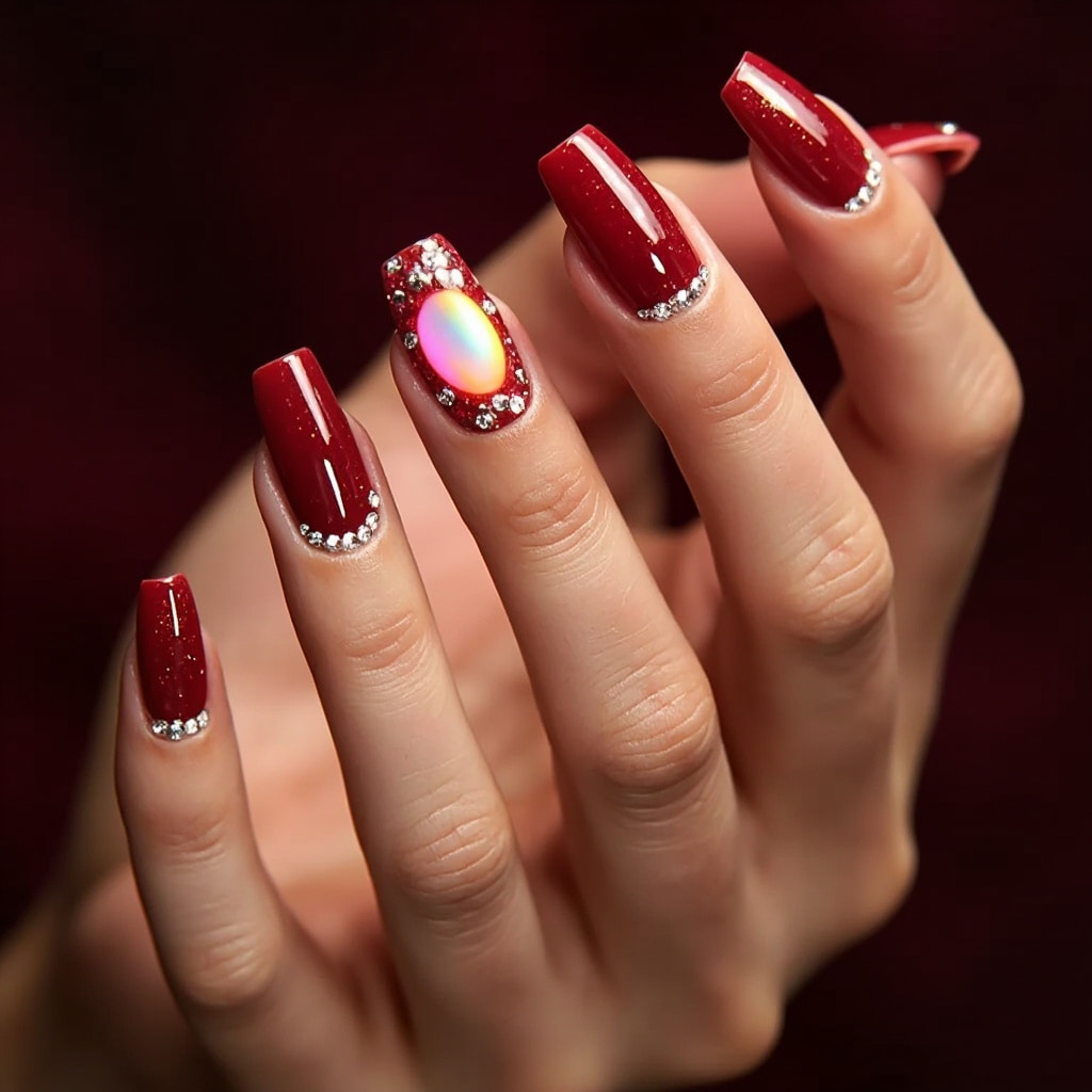 nail designs with glitter​ (3)