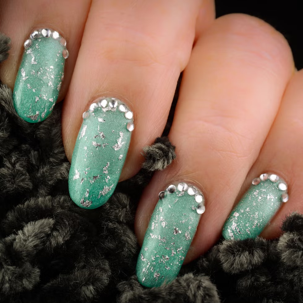 nail designs with glitter​ (4)