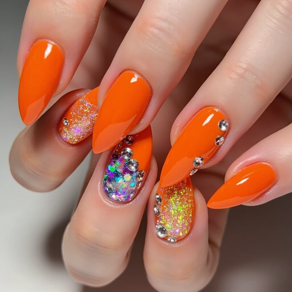 45+ Nail Designs With Glitter And Rhinestones Ideas nail designs with rhinestones