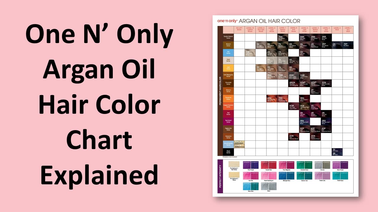 Argan Oil Hair Color Chart Explained one n only argan oil hair color chart