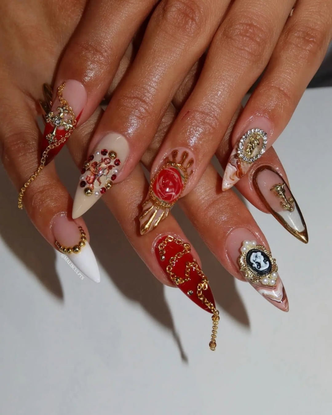 80+ Retro Nail Designs Inspiration retro nail art (5)