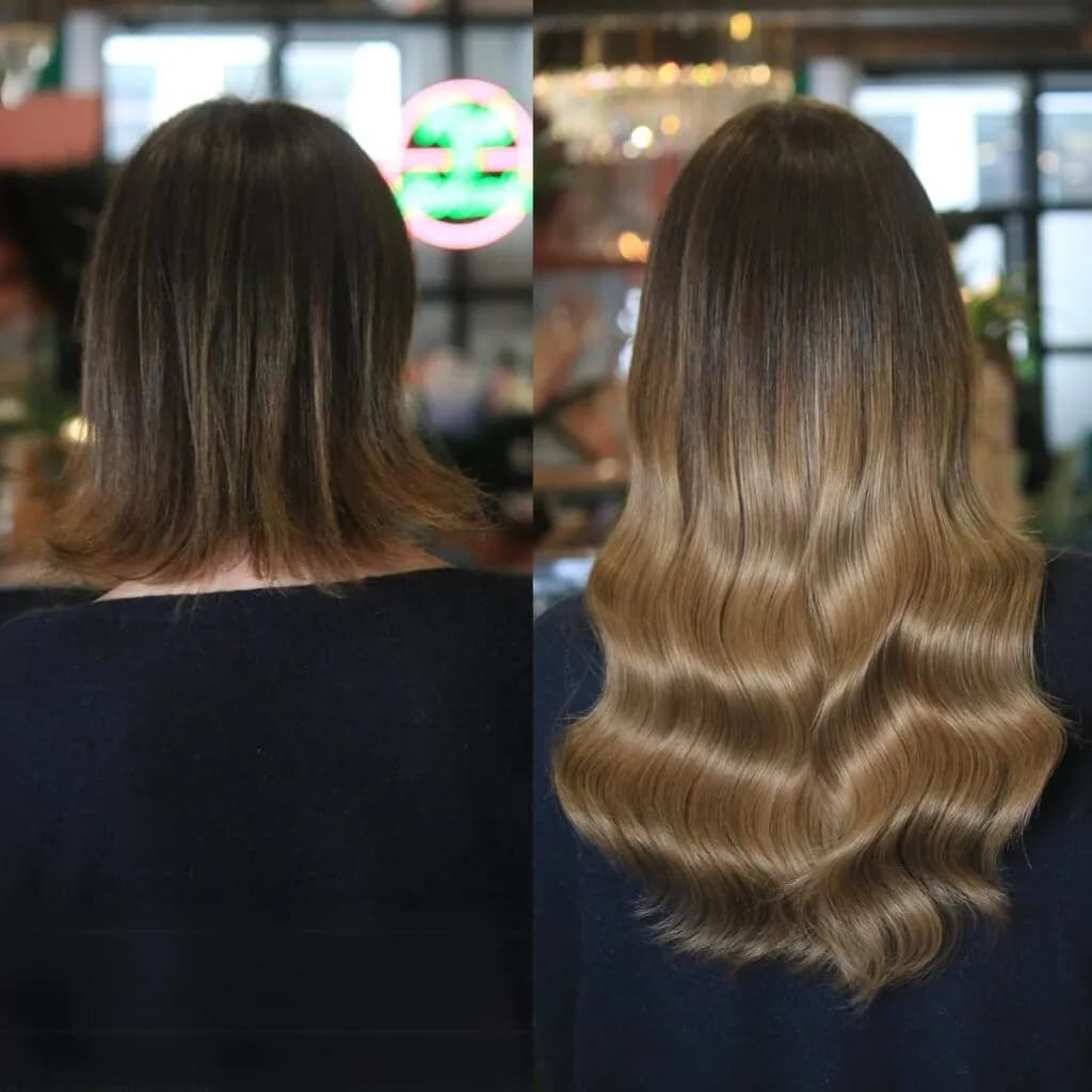 18 inch Hair Extensions Before And After Pictures 18 inch Hair Extensions Before After photos