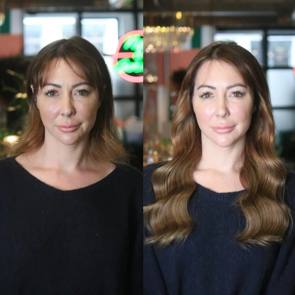18 inch Hair Extensions Before And After Pictures 18 inch Hair Extensions Before After pics