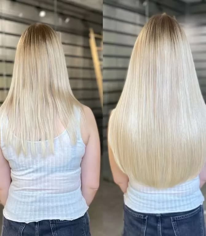 18 inch Hair Extensions Before And After Pictures 18 inch hair extensions before and after straight hair