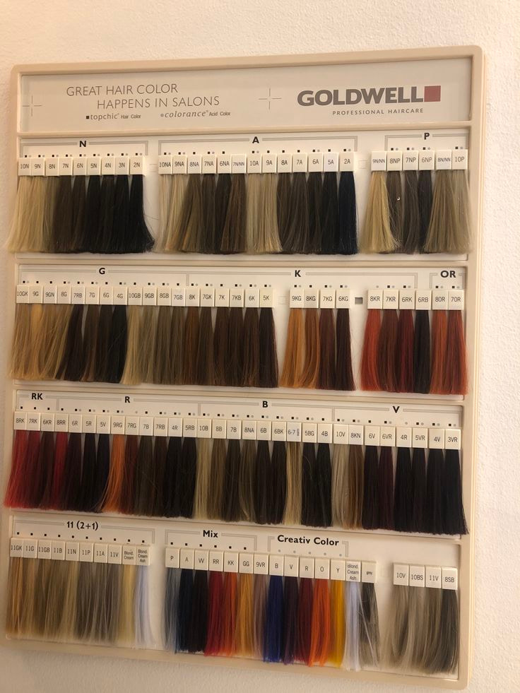 Goldwell Colour Swatches Goldwell Topchic colour swatches